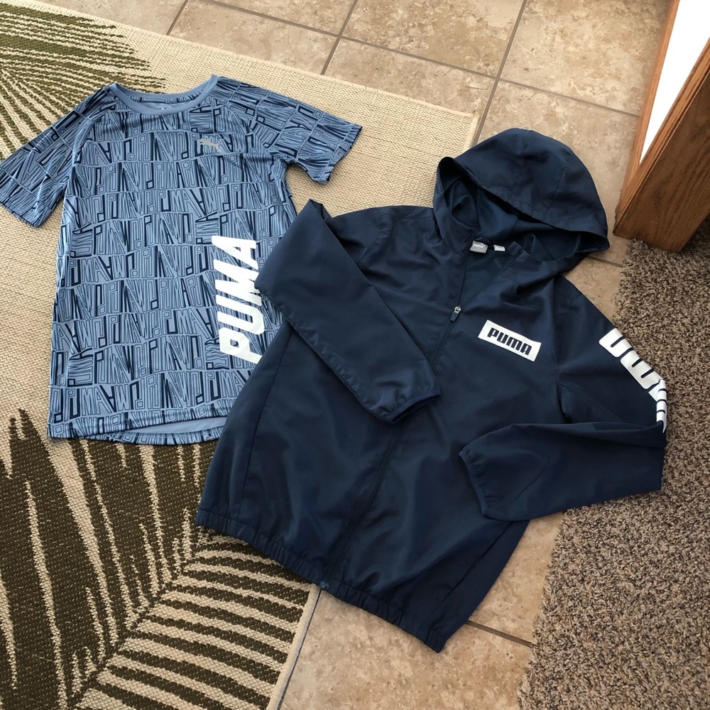 Puma lightweight jacket and matching T-shirt